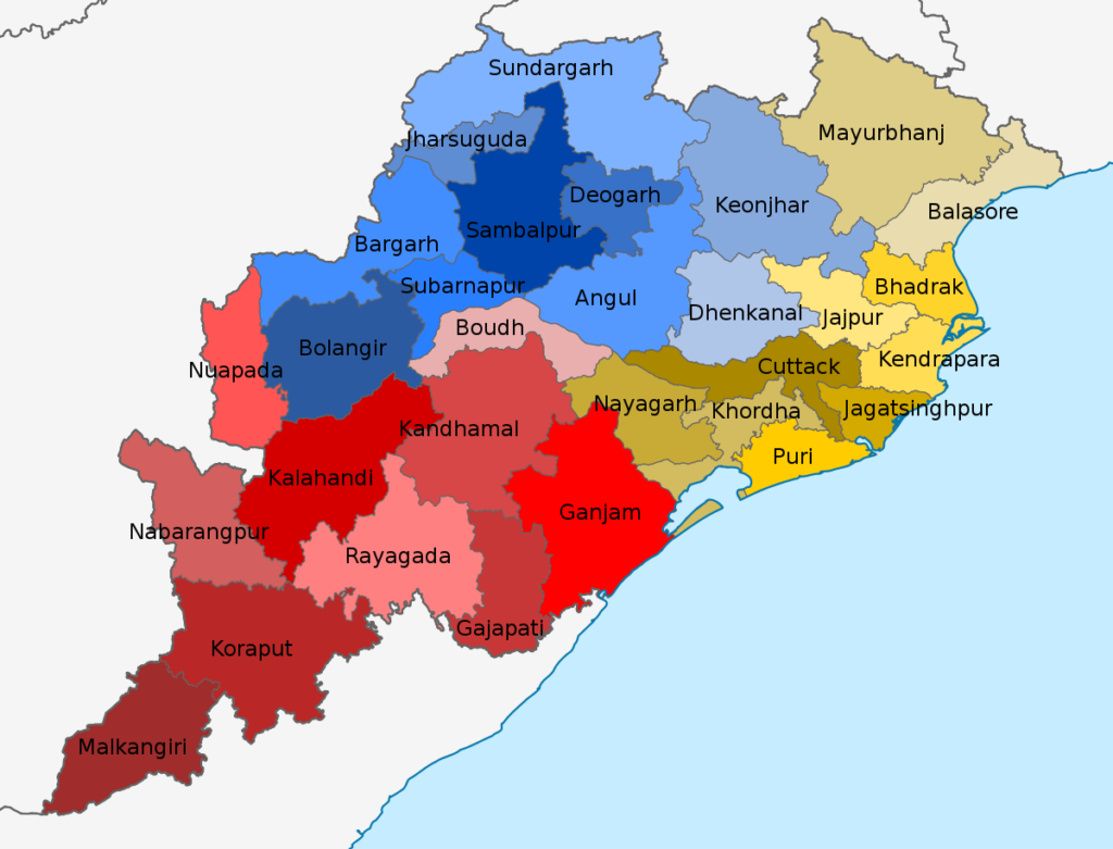 1200px Odisha Districts Map.svg 1024x781 